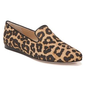 MUST GO / OBO: Veronica Beard Griffin Leopard Canvas Loafers Size 10